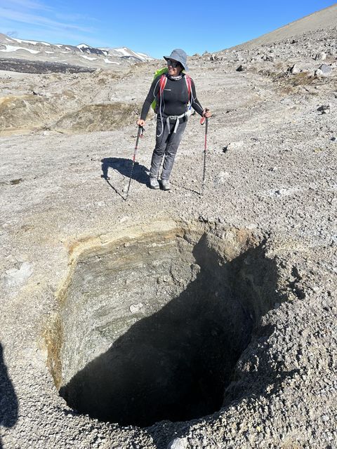 Field work at Cord&oacute;n Caulle, 2024