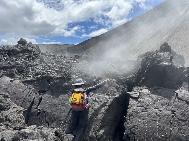 Field work at Cord&oacute;n Caulle, 2024