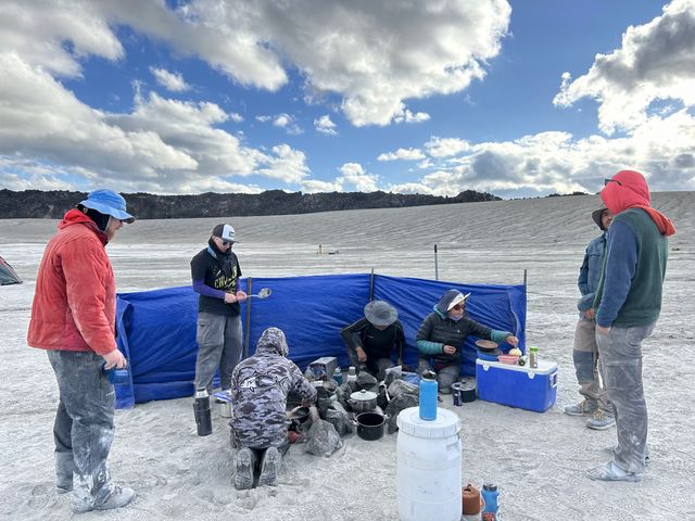 Field work at Cord&oacute;n Caulle, 2024