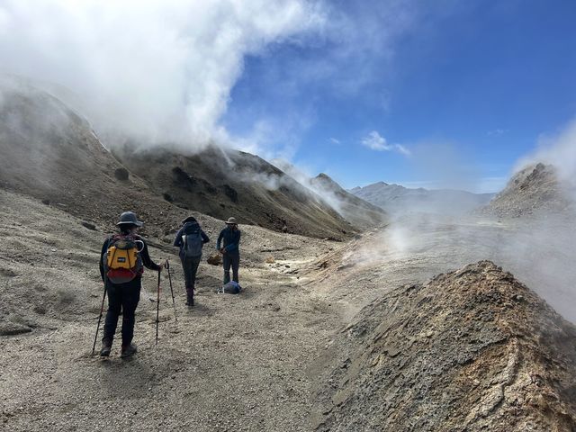 Field work at Cord&oacute;n Caulle, 2024