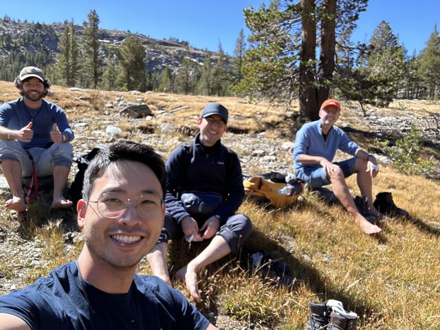 Group members in the field