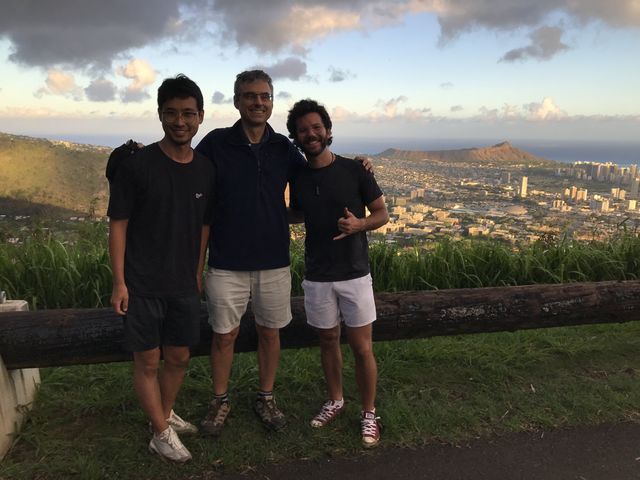 With Jong Gil Park and Gaetano Ferrante above Honolulu, July 2022