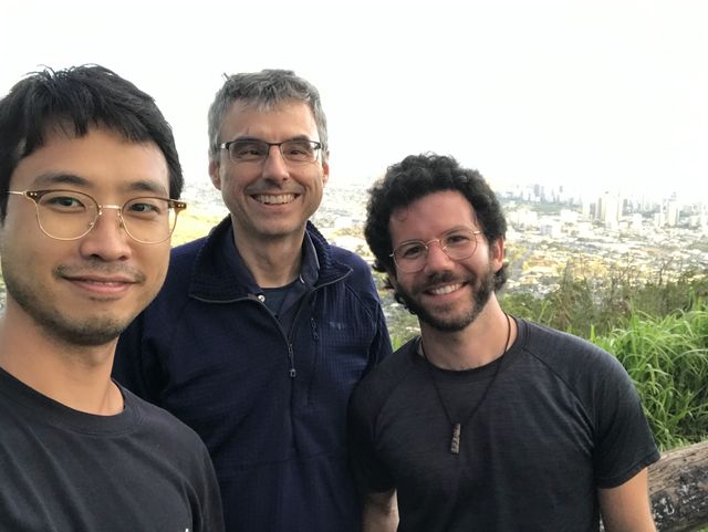With Jong Gil Park and Gaetano Ferrante above Honolulu, July 2022