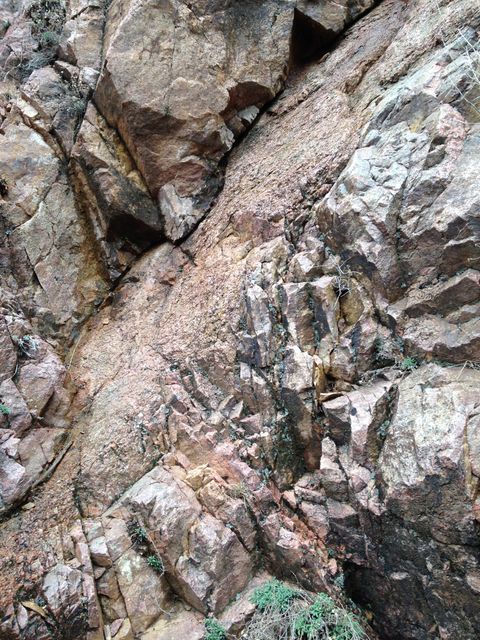 Fault gauge in Precambrian gneiss (Box Canyon)