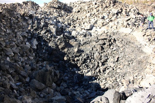 Explosion Pit on Glass Mountain