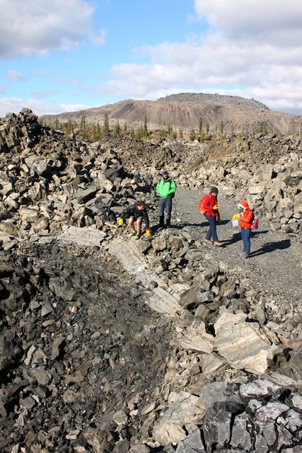 Explosion Pit on Glass Mountain
