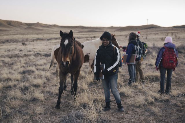 Tierra and horses