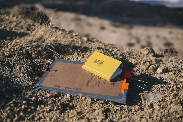Map board and note book